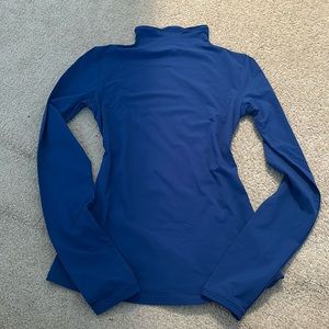 Fits everybody super stretchy and soft half turtleneck, blue skims shirt